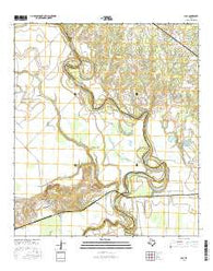 Clay Texas Current topographic map, 1:24000 scale, 7.5 X 7.5 Minute, Year 2016