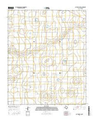 Claytonville NW Texas Current topographic map, 1:24000 scale, 7.5 X 7.5 Minute, Year 2016
