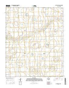 Claytonville NW Texas Current topographic map, 1:24000 scale, 7.5 X 7.5 Minute, Year 2016