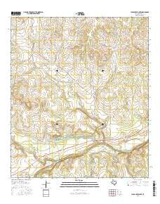 Clear Creek Lake Texas Current topographic map, 1:24000 scale, 7.5 X 7.5 Minute, Year 2016