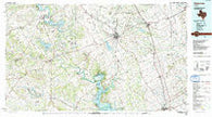 Cleburne Texas Historical topographic map, 1:100000 scale, 30 X 60 Minute, Year 1985