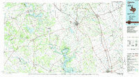 Cleburne Texas Historical topographic map, 1:100000 scale, 30 X 60 Minute, Year 1985