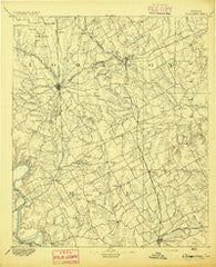 Cleburne Texas Historical topographic map, 1:125000 scale, 30 X 30 Minute, Year 1894