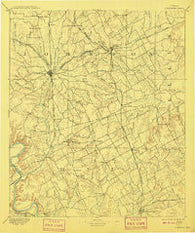 Cleburne Texas Historical topographic map, 1:125000 scale, 30 X 30 Minute, Year 1894