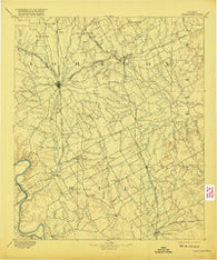 Cleburne Texas Historical topographic map, 1:125000 scale, 30 X 30 Minute, Year 1894