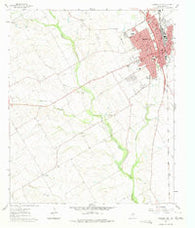 Cleburne West Texas Historical topographic map, 1:24000 scale, 7.5 X 7.5 Minute, Year 1961
