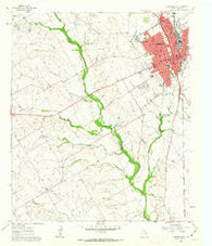 Cleburne West Texas Historical topographic map, 1:24000 scale, 7.5 X 7.5 Minute, Year 1961