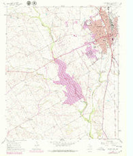 Cleburne West Texas Historical topographic map, 1:24000 scale, 7.5 X 7.5 Minute, Year 1961