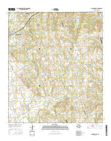 Cleburne East Texas Current topographic map, 1:24000 scale, 7.5 X 7.5 Minute, Year 2016