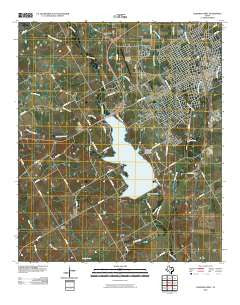Cleburne West Texas Historical topographic map, 1:24000 scale, 7.5 X 7.5 Minute, Year 2010