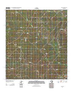 Clegg Texas Historical topographic map, 1:24000 scale, 7.5 X 7.5 Minute, Year 2012