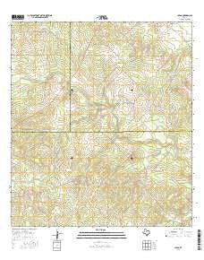 Clegg Texas Current topographic map, 1:24000 scale, 7.5 X 7.5 Minute, Year 2016