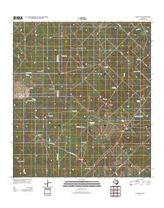 Clegg NE Texas Historical topographic map, 1:24000 scale, 7.5 X 7.5 Minute, Year 2012