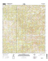 Clegg NE Texas Current topographic map, 1:24000 scale, 7.5 X 7.5 Minute, Year 2016
