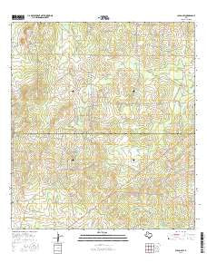 Clegg SW Texas Current topographic map, 1:24000 scale, 7.5 X 7.5 Minute, Year 2016