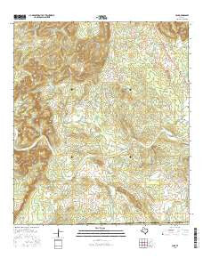 Click Texas Current topographic map, 1:24000 scale, 7.5 X 7.5 Minute, Year 2016