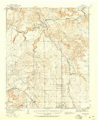 Cliffside Texas Historical topographic map, 1:62500 scale, 15 X 15 Minute, Year 1934