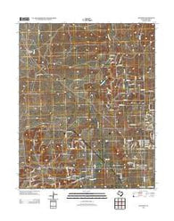 Cliffside Texas Historical topographic map, 1:24000 scale, 7.5 X 7.5 Minute, Year 2012