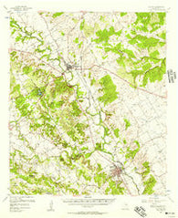 Clifton Texas Historical topographic map, 1:62500 scale, 15 X 15 Minute, Year 1956