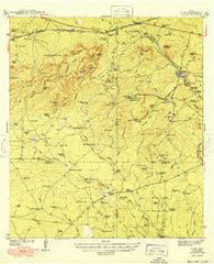 Cline Texas Historical topographic map, 1:62500 scale, 15 X 15 Minute, Year 1949