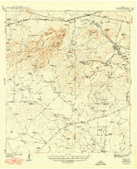 Cline Texas Historical topographic map, 1:62500 scale, 15 X 15 Minute, Year 1949