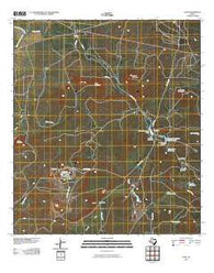 Cline Texas Historical topographic map, 1:24000 scale, 7.5 X 7.5 Minute, Year 2010