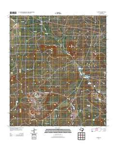 Cline Texas Historical topographic map, 1:24000 scale, 7.5 X 7.5 Minute, Year 2012