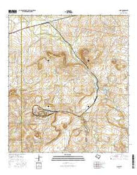 Cline Texas Current topographic map, 1:24000 scale, 7.5 X 7.5 Minute, Year 2016