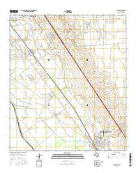 Clint Texas Current topographic map, 1:24000 scale, 7.5 X 7.5 Minute, Year 2016