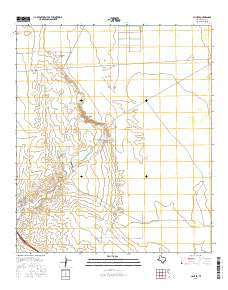 Clint SE Texas Current topographic map, 1:24000 scale, 7.5 X 7.5 Minute, Year 2016