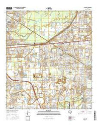 Clodine Texas Current topographic map, 1:24000 scale, 7.5 X 7.5 Minute, Year 2016