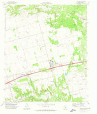 Coahoma Texas Historical topographic map, 1:24000 scale, 7.5 X 7.5 Minute, Year 1971