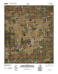 Coahoma Texas Historical topographic map, 1:24000 scale, 7.5 X 7.5 Minute, Year 2010