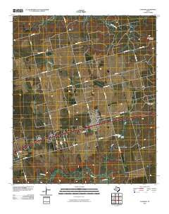 Coahoma Texas Historical topographic map, 1:24000 scale, 7.5 X 7.5 Minute, Year 2010