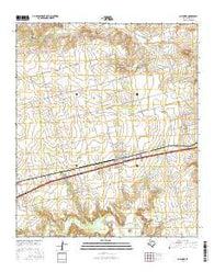 Coahoma Texas Current topographic map, 1:24000 scale, 7.5 X 7.5 Minute, Year 2016