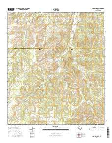 Coal Kiln Draw Texas Current topographic map, 1:24000 scale, 7.5 X 7.5 Minute, Year 2016