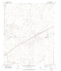 Coburn Texas Historical topographic map, 1:24000 scale, 7.5 X 7.5 Minute, Year 1972