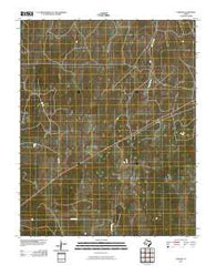 Coburn Texas Historical topographic map, 1:24000 scale, 7.5 X 7.5 Minute, Year 2010