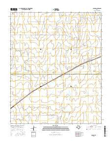 Coburn Texas Current topographic map, 1:24000 scale, 7.5 X 7.5 Minute, Year 2016