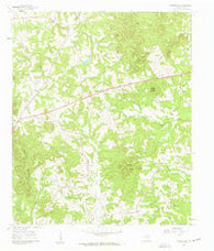 Coffeeville Texas Historical topographic map, 1:24000 scale, 7.5 X 7.5 Minute, Year 1960