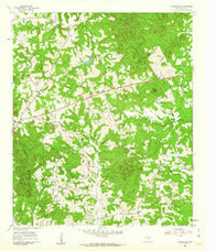 Coffeeville Texas Historical topographic map, 1:24000 scale, 7.5 X 7.5 Minute, Year 1960