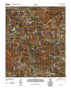 Coffeeville Texas Historical topographic map, 1:24000 scale, 7.5 X 7.5 Minute, Year 2010