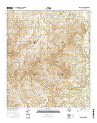 Cold Creek Spring Texas Current topographic map, 1:24000 scale, 7.5 X 7.5 Minute, Year 2016