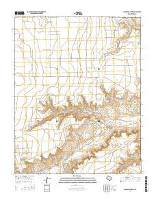 Coldwater Creek Texas Current topographic map, 1:24000 scale, 7.5 X 7.5 Minute, Year 2016
