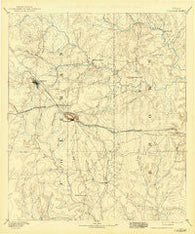 Coleman Texas Historical topographic map, 1:125000 scale, 30 X 30 Minute, Year 1889