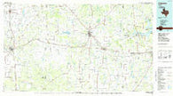 Coleman Texas Historical topographic map, 1:100000 scale, 30 X 60 Minute, Year 1985
