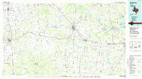 Coleman Texas Historical topographic map, 1:100000 scale, 30 X 60 Minute, Year 1985