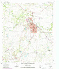 Coleman Texas Historical topographic map, 1:24000 scale, 7.5 X 7.5 Minute, Year 1963