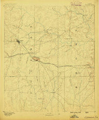 Coleman Texas Historical topographic map, 1:125000 scale, 30 X 30 Minute, Year 1887