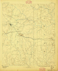 Coleman Texas Historical topographic map, 1:125000 scale, 30 X 30 Minute, Year 1887